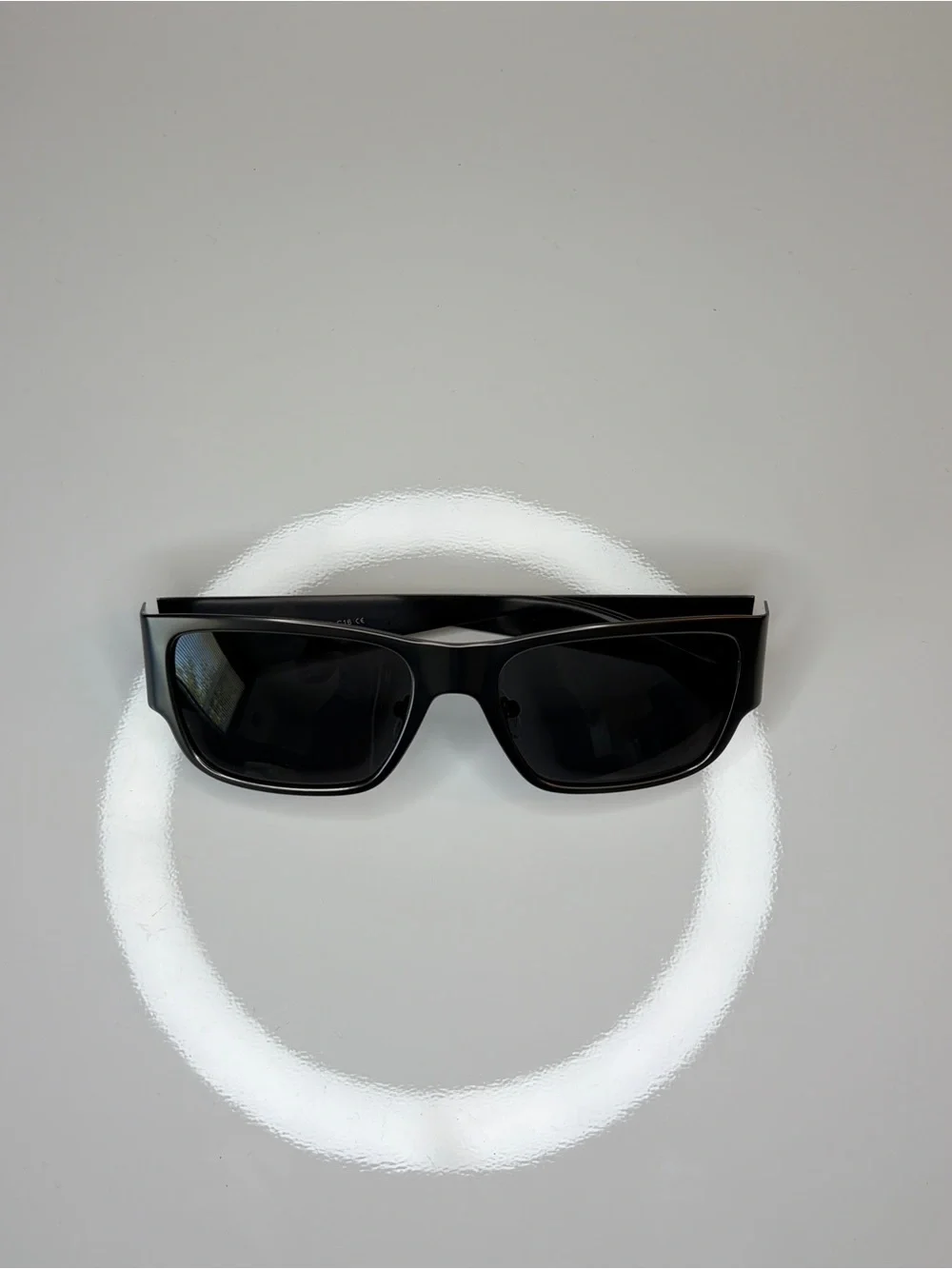 Men’s Original Designer Sunglasses with Metal Frame and Black Lenses